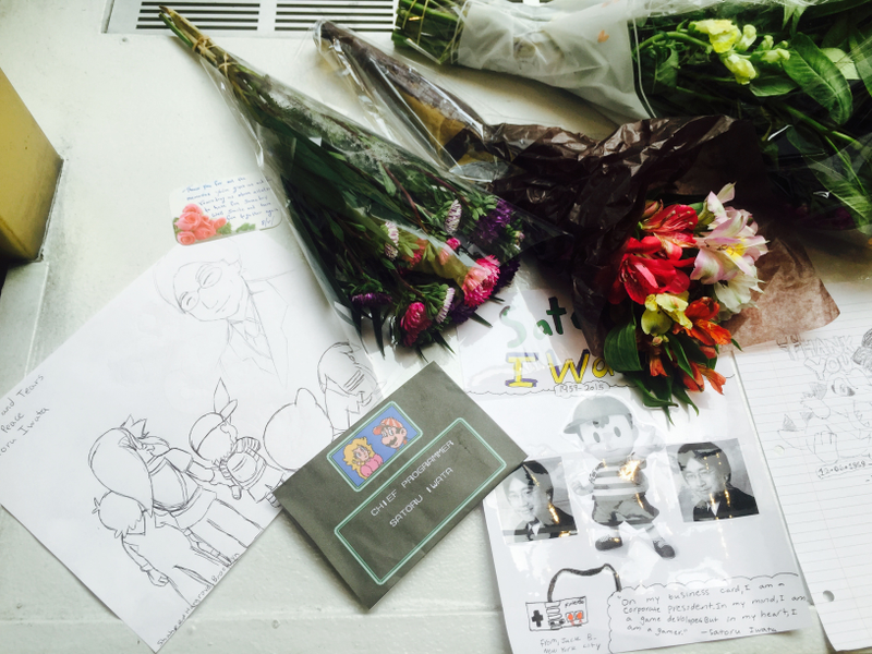 Illustration for article titled Satoru Iwata Memorial At The Nintendo World Store In NYC